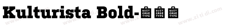Kulturista Bold字体转换